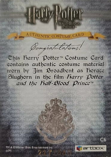 C6 - Horace Slughorn's Jacket - Back