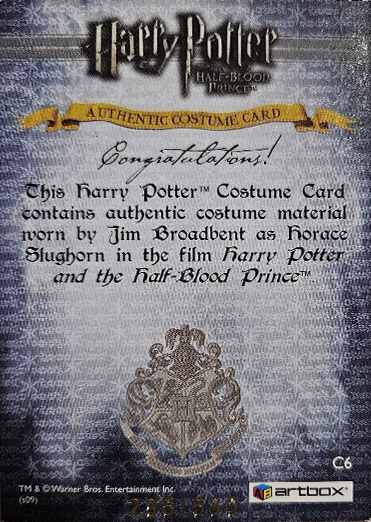 C6 - Horace Slughorn's Jacket - Back