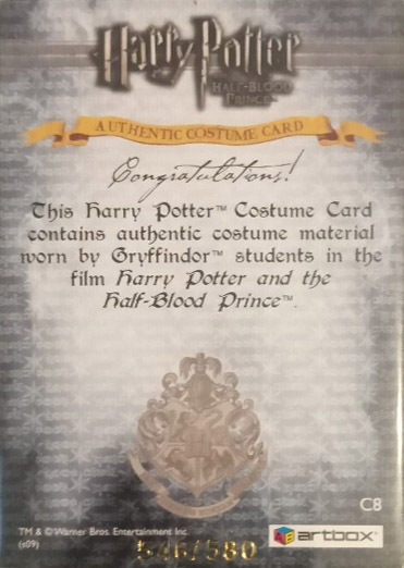 C8 - Gryffindor Students School Robes - Back