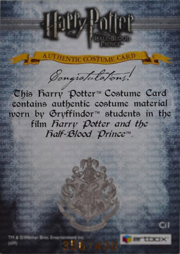 Ci1 - Gryffindor Students School Robes - Back