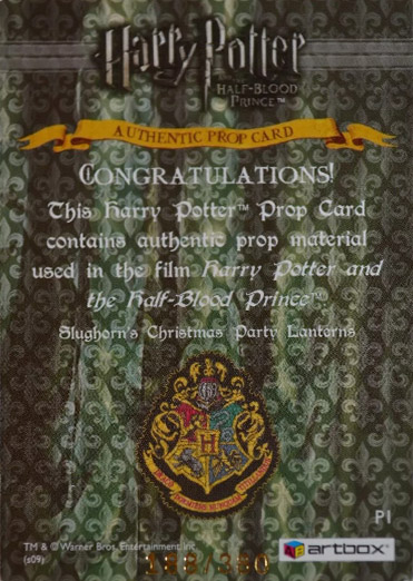 P1 - Slughorn's Christmas Party Lanterns - Back