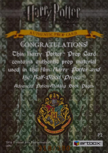 P2 - Advanced Potion-Making Book Pages - Back