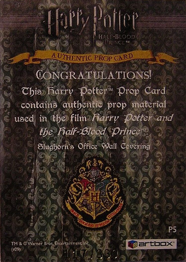 P5 - Slughorn's Office Wall Covering - Back