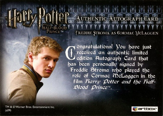 Freddie Stroma as Cormac McLaggen - Back