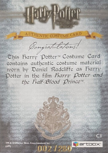 C1 - Harry Potter's Costume - Back