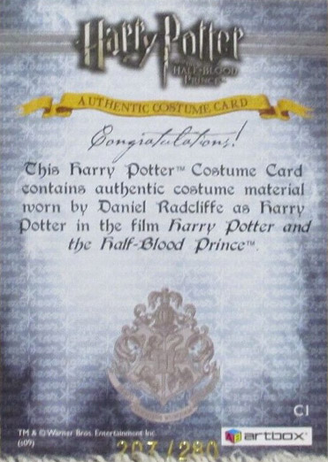 C1 - Harry Potter's Costume - Back