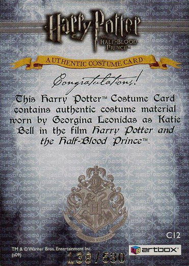 C12 - Katie Bell's Coat - Back