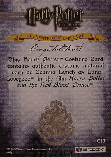 C13 - Luna Lovegood's Grey Jumper - Back