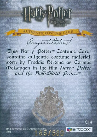 C14 - Cormac McLaggen's Jacket - Back