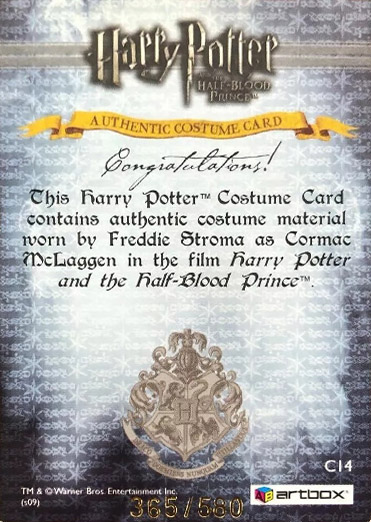 C14 - Cormac McLaggen's Jacket - Back