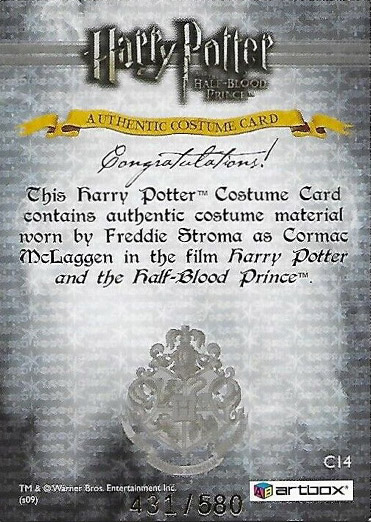 C14 - Cormac McLaggen's Jacket - Back