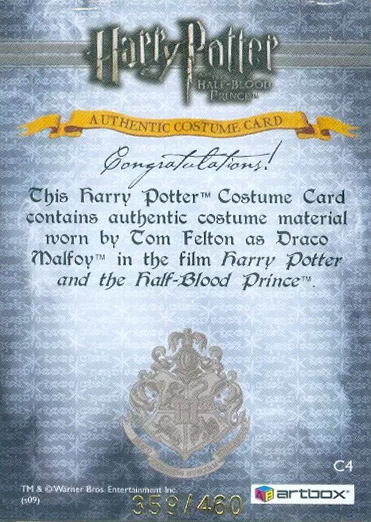 C4 - Tom Felton's Shirt - Back