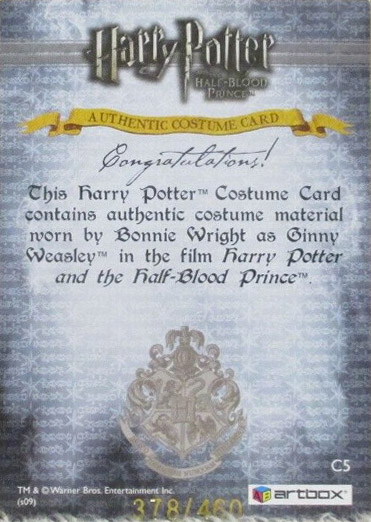 C5 - Ginny Weasley's Shirt - Back