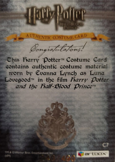 C7 - Luna Lovegood's Coat - Back
