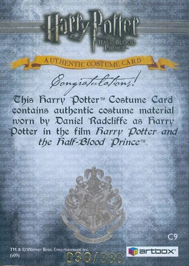 C9 - Harry Potter's Blue Shirt - Back