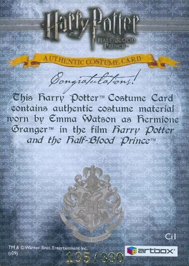 Ci1 - Hermione Granger's T-Shirt - Back