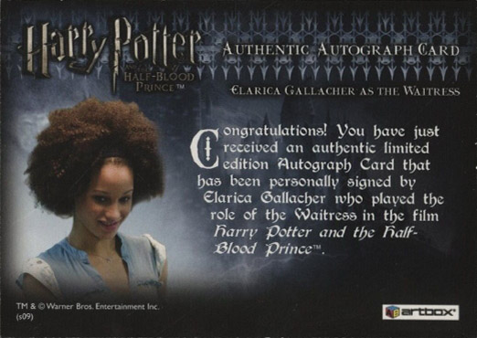 Elarica Gallacher as The Waitress - Back