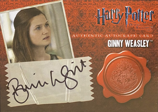 Bonnie Wright as Ginny Wealsey - Front