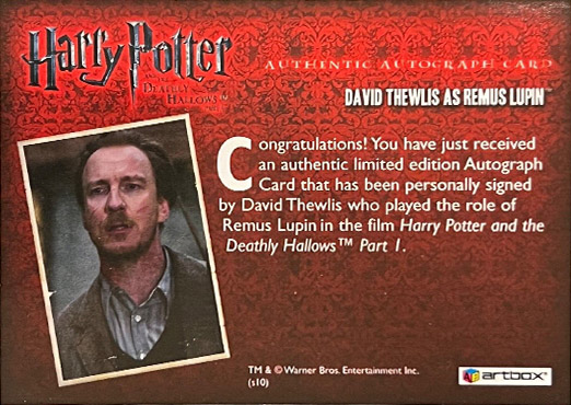 David Thewlis as Remus Lupin - Back