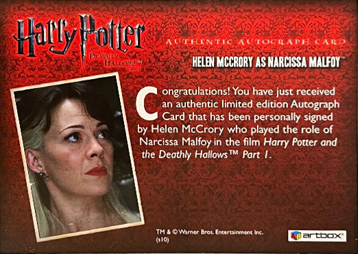 Helen McCrory as Narcissa Malfoy - Back