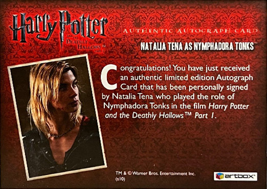 Natalia Tena as Nymphadora Tonk - Back