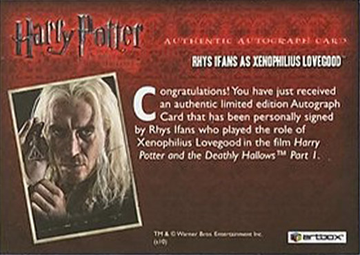 Rhys Ifans as Xenophilius Lovegood - Back