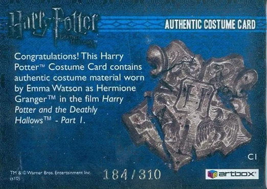 C1 - Hermione Granger's Greyblue Shirt - Back