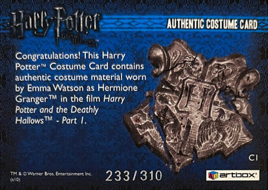 C1 - Hermione Granger's Greyblue Shirt - Back