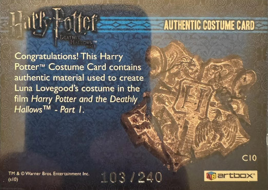 C10 - Luna Lovegood's Yellow Dress - Back