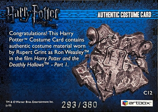 C12 - Ron Weasley's Brown Jacket - Back