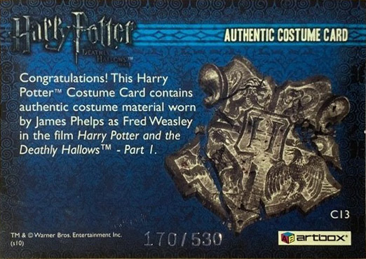 C13 - Fred Weasley's Shirt - Back