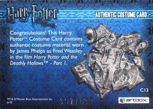 C13 - Fred Weasley's Shirt - Back