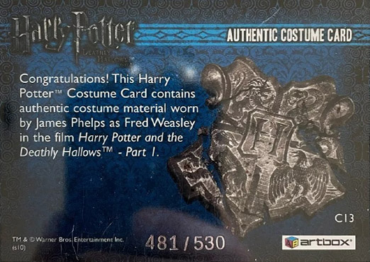 C13 - Fred Weasley's Shirt - Back