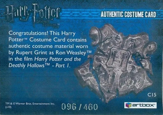 C15 - Ron Weasley's Striped Shirt - Back