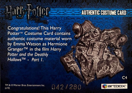 C4 - Hermione Granger's Purple Shirt - Back