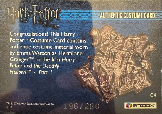 C4 - Hermione Granger's Purple Shirt - Back