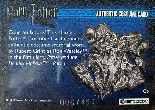 C6 - Ron Weasley's Green Shirt - Back