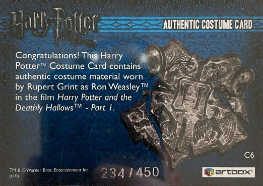 C6 - Ron Weasley's Green Shirt - Back