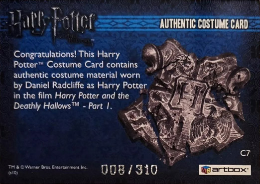 C7 - Harry Potter's Blue Shirt - Back