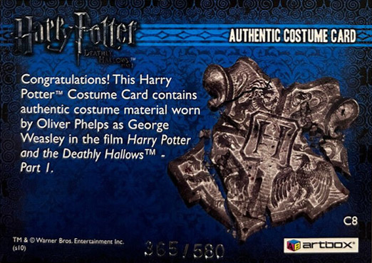 C8 - George Weasley's Shirt - Back