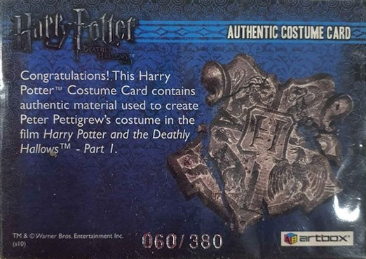C9 - Peter Pettigrew's Costume - Back