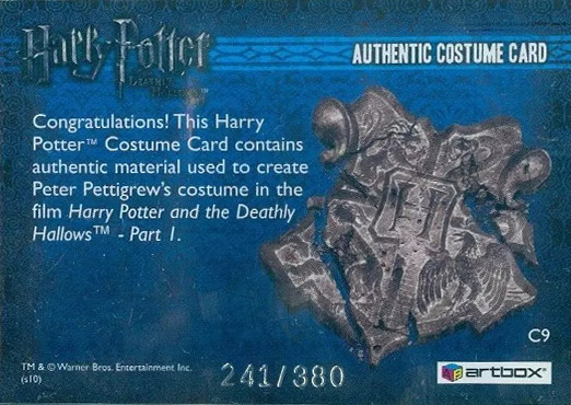 C9 - Peter Pettigrew's Costume - Back