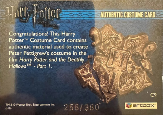 C9 - Peter Pettigrew's Costume - Back