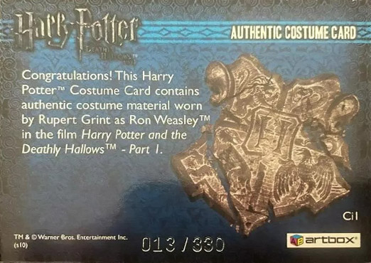 Ci1 - Ron Weasley's Checked Shirt - Back