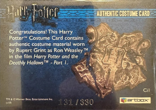 Ci1 - Ron Weasley's Checked Shirt - Back