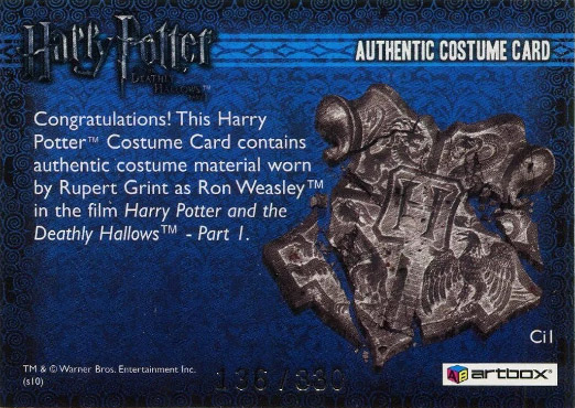 Ci1 - Ron Weasley's Checked Shirt - Back