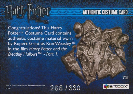 Ci1 - Ron Weasley's Checked Shirt - Back