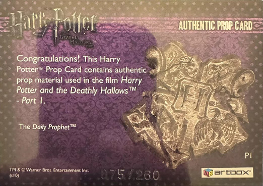 P1 - The Daily Prophet - Back