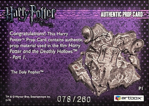 P1 - The Daily Prophet - Back