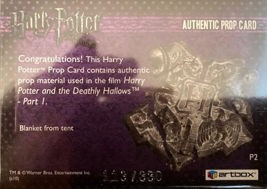 P2 - Blanket from Tent - Back